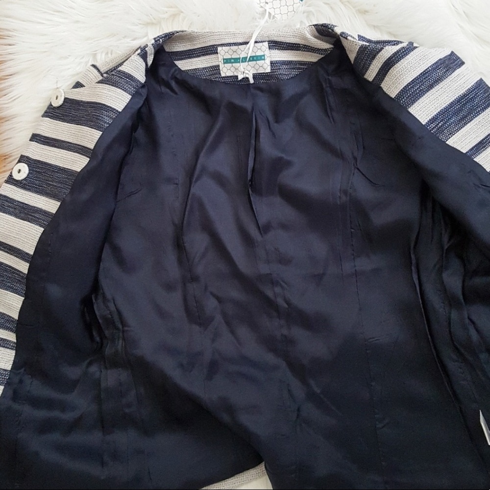New Anthropologie Pim & Larkin Striped Blazer Jacket Size S - Picture 4 of 8